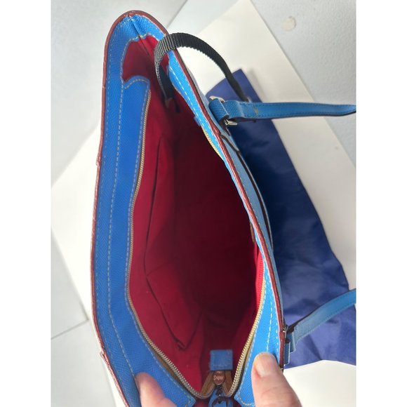 DOONEY & BOURKE blue pebble grain Lexington tote bag - Picture 5 of 6